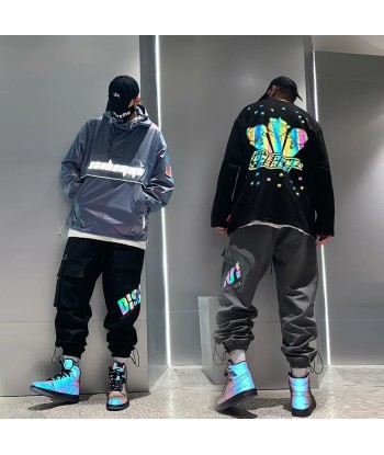 Reflective Techwear Cargo Pants for Street Style destockage