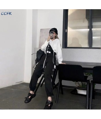 Highwaist Techwear Cargo Pants for Women in Harajuku Style acheter