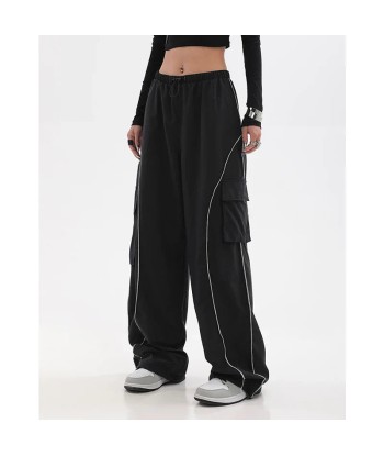 Techwear Trackpants with Wide Legs & Cargo Pockets for Men hantent personnes