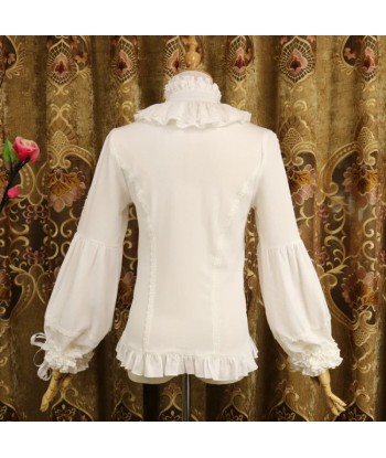 Gothic Lolita blouse with lace and ruffled collar livraison et retour toujours gratuits