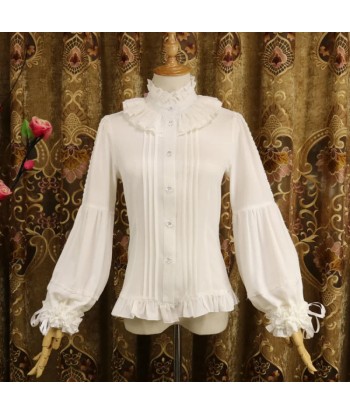 Gothic Lolita blouse with lace and ruffled collar livraison et retour toujours gratuits