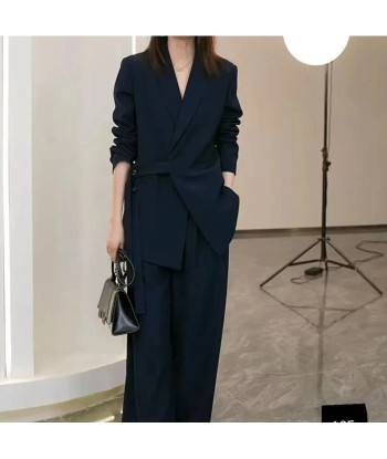 Elegant Two-Piece Set Loose Blazer & Wide Pants in Korean Style Comment ça marche