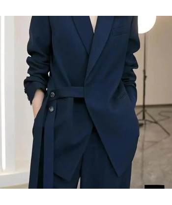 Elegant Two-Piece Set Loose Blazer & Wide Pants in Korean Style Comment ça marche