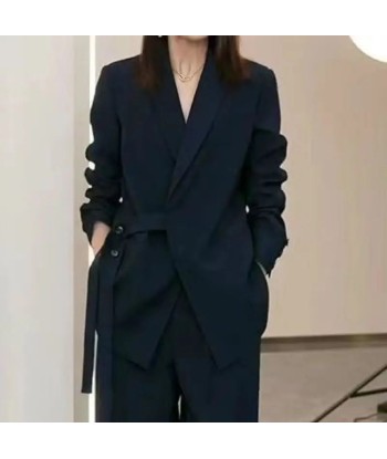 Elegant Two-Piece Set Loose Blazer & Wide Pants in Korean Style Comment ça marche