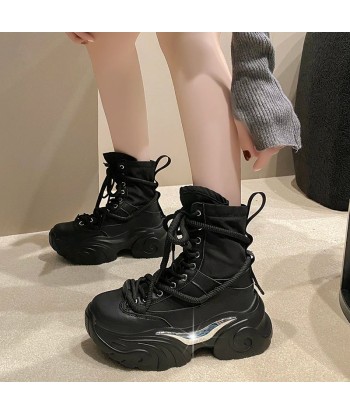 Women's Plateau Boots in Punk Style Trendy E-Girl Fashion basket pas cher