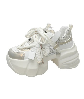 Sparkling Y2K Platform Sneakers for a Distinct Retro Look Livraison rapide