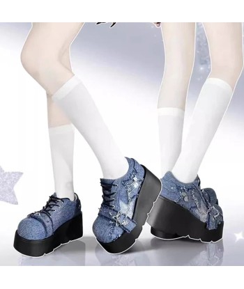 Y2K Punk Style Platform Ankle Boots with Chains and Stars 50-70% off 