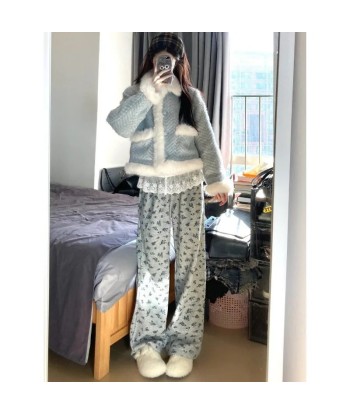 Flower Pattern Oversized Korean Style Jogging Pants for Women en linge