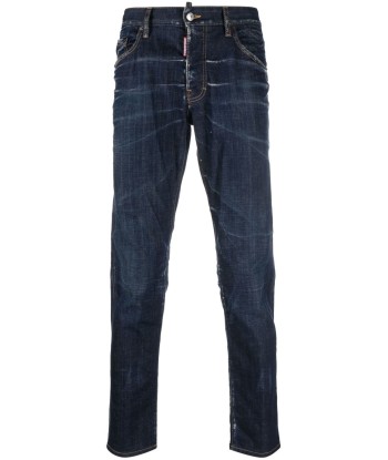 DSQUARED2 - Jean Skinny bleu à effet délavé Dans la société mordern