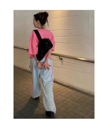 Pastel-Colored Baggy Pants in Korean Style with Stripes for the Trend Look d'Europe débarque