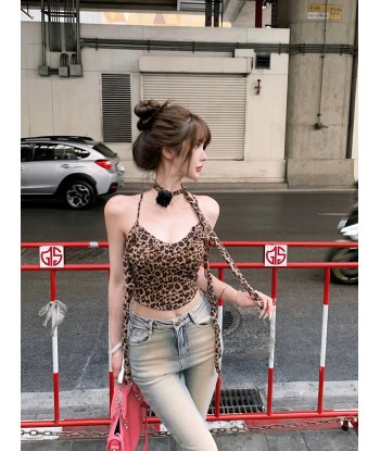 Y2K-Style Leopard-Print Crop Top les muscles