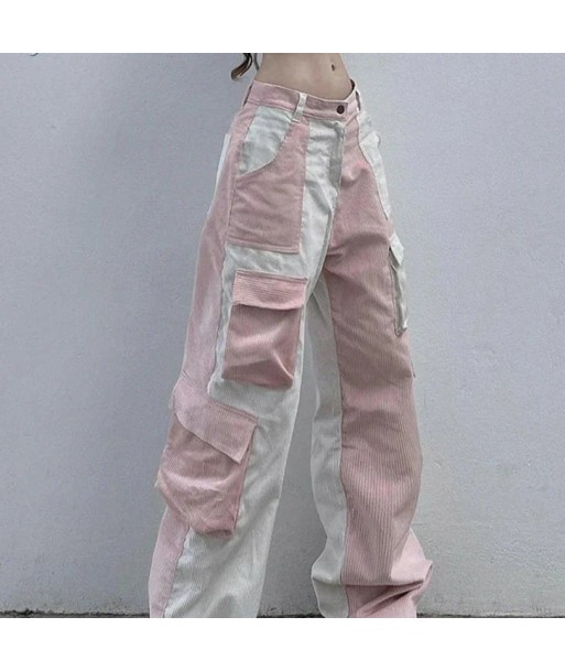 Women's Cargo Pants in Soft Girl Style with Contrast Design hantent personnes