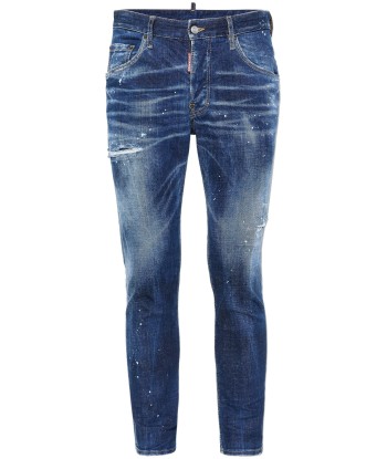 DSQUARED2 - Jean Skinny à effet usé Profitez des Offres !