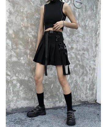 Trendy Techwear Mini Skirt with High Waist and Cargo Pockets store