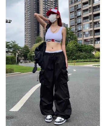 Oversize Y2K Cargo Pants with Pockets for Streetwear Look de France