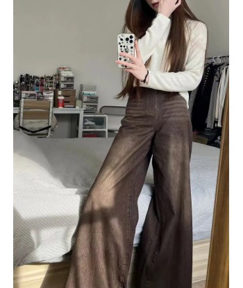 Women's Wide-Leg Jeans with Low Waist in Grunge Style vous aussi creer 