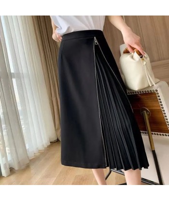 Alternative E-Girl Pleated Skirt with Side Zipper Comparez et commandez 