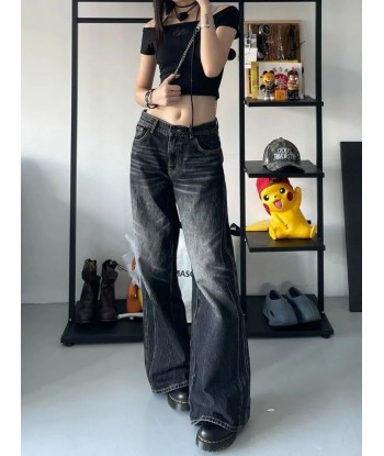 Oversize Grunge Jeans in Black for Women livraison et retour toujours gratuits