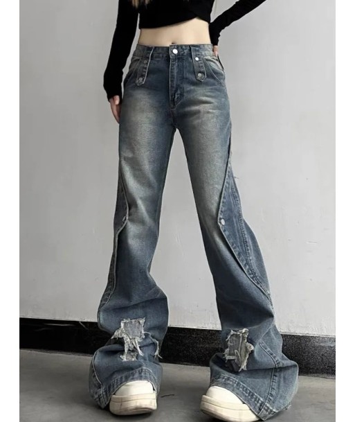 Vintage Aesthetic Baggy Jeans Denim Pants in Y2K Style pas cher 