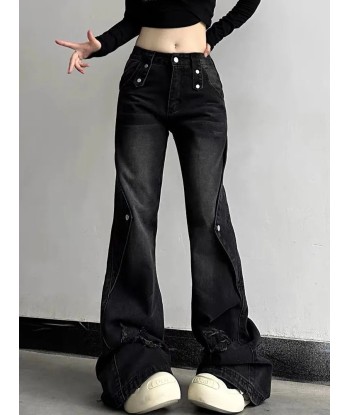 Vintage Aesthetic Baggy Jeans Denim Pants in Y2K Style pas cher 