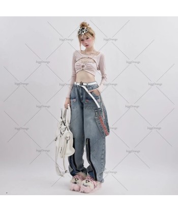 High-Waist-Jean Y2k in Oversized Look with Stars l'évolution des habitudes 