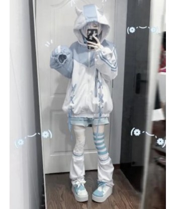 Magical Fairycore Hoodie with Bandage Sleeves for E-Girl s'inspire de l'anatomie humaine