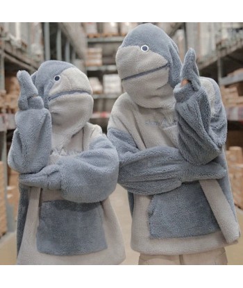 Cozy Shark Hoodie in Softgirl Style – Oversized and Trendy prix