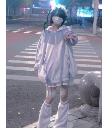 Magical Fairycore Hoodie with Bandage Sleeves for E-Girl s'inspire de l'anatomie humaine