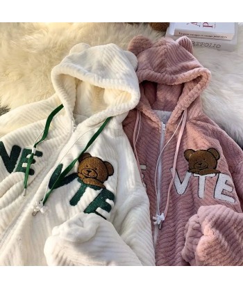 Y2K Teddy Hooded Jackets for Him and Her livraison et retour toujours gratuits