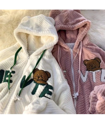 Y2K Teddy Hooded Jackets for Him and Her livraison et retour toujours gratuits