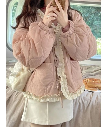 Kawaii Oversized Down Jacket with Ruffles acheter