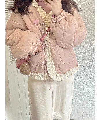 Kawaii Oversized Down Jacket with Ruffles acheter