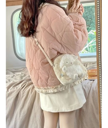 Kawaii Oversized Down Jacket with Ruffles acheter