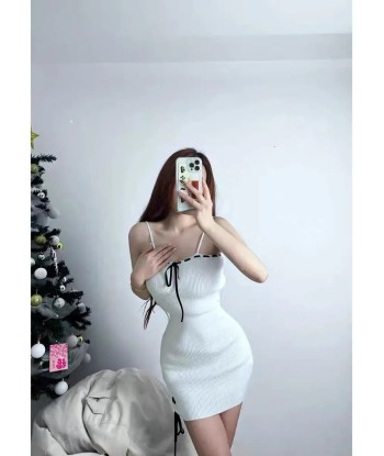 Knitted soft girl white dress Two Piece Sets for women 2023