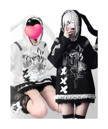 Hoodie in Japanese subculture style with anime motifs vous aussi creer 