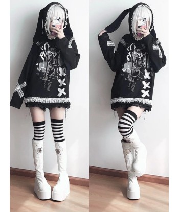 Hoodie in Japanese subculture style with anime motifs vous aussi creer 