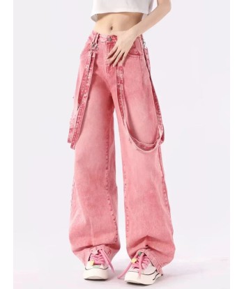 Pink Cargo Jeans Y2K Oversize Women offre 