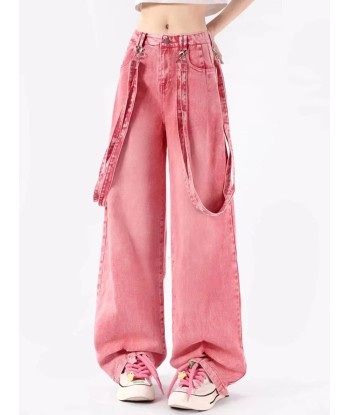 Pink Cargo Jeans Y2K Oversize Women offre 