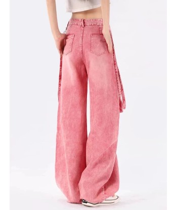 Pink Cargo Jeans Y2K Oversize Women offre 