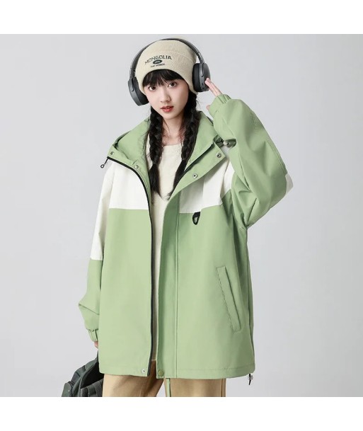 Korean Varsity Jacket for Women Autumn Jacket with Patchwork Design en ligne des produits 