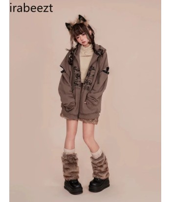 Hoodies egirl with cat ears and cozy style en stock