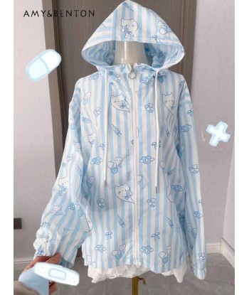 Kawaii watercolor Japanese hooded cloak sur le site 