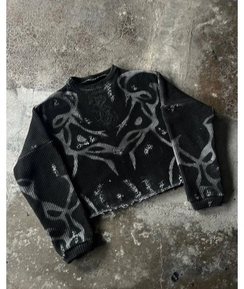 Grunge oversized pullover with unique design Amélioration de cerveau avec