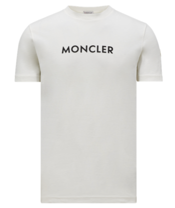 MONCLER - T-SHIRT À LOGO CAOUTCHOUTÉ destockage