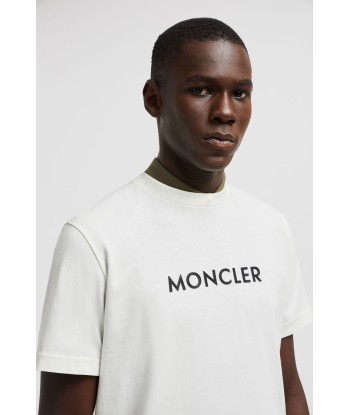 MONCLER - T-SHIRT À LOGO CAOUTCHOUTÉ destockage