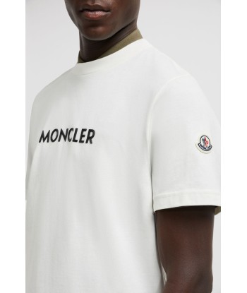 MONCLER - T-SHIRT À LOGO CAOUTCHOUTÉ destockage