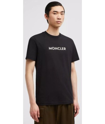 MONCLER - T-SHIRT À LOGO CAOUTCHOUTÉ brillant des détails fins