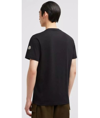 MONCLER - T-SHIRT À LOGO CAOUTCHOUTÉ brillant des détails fins