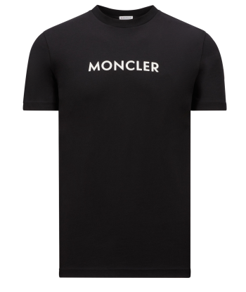 MONCLER - T-SHIRT À LOGO CAOUTCHOUTÉ brillant des détails fins