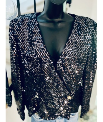 Veste croisée à sequins votre